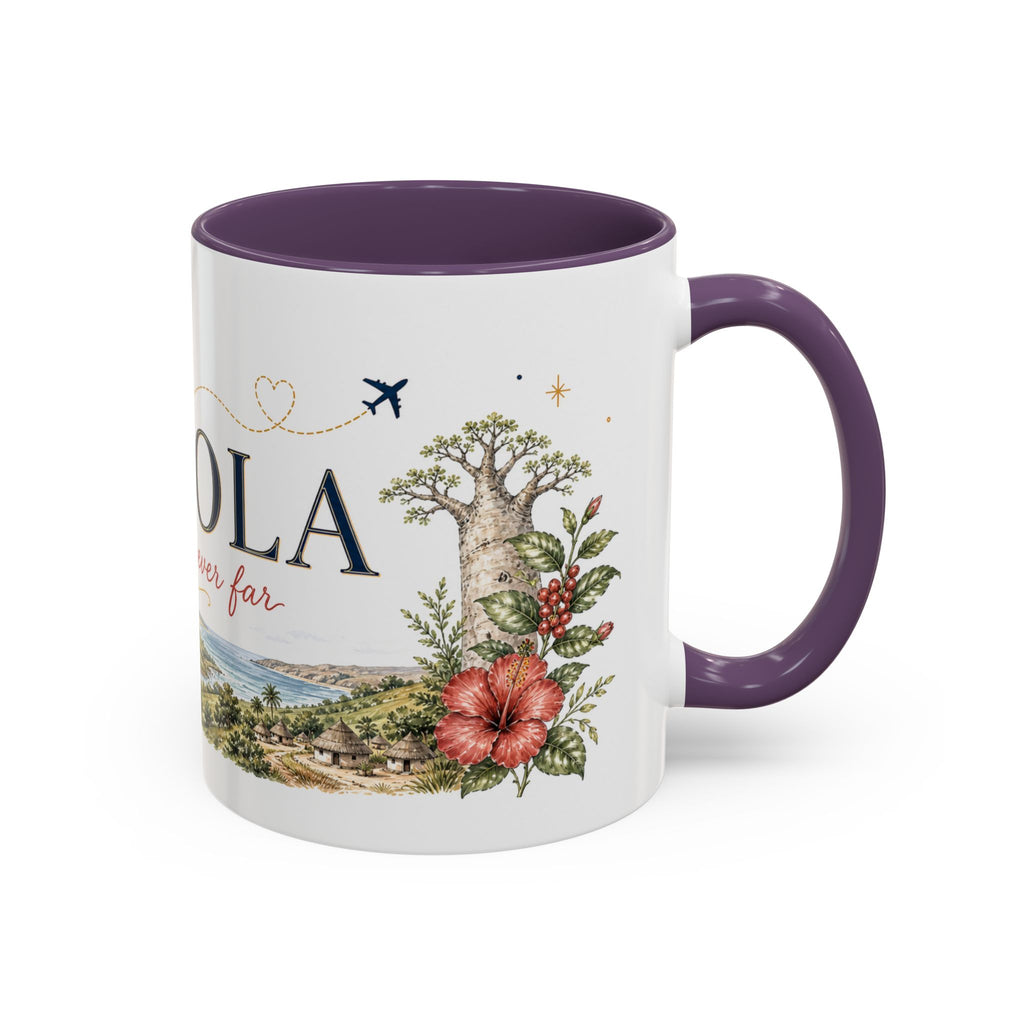 Angola Home Country Mug | Moving Away Gift | Long Distance Friendship | 11 oz 15 oz Accent Mug