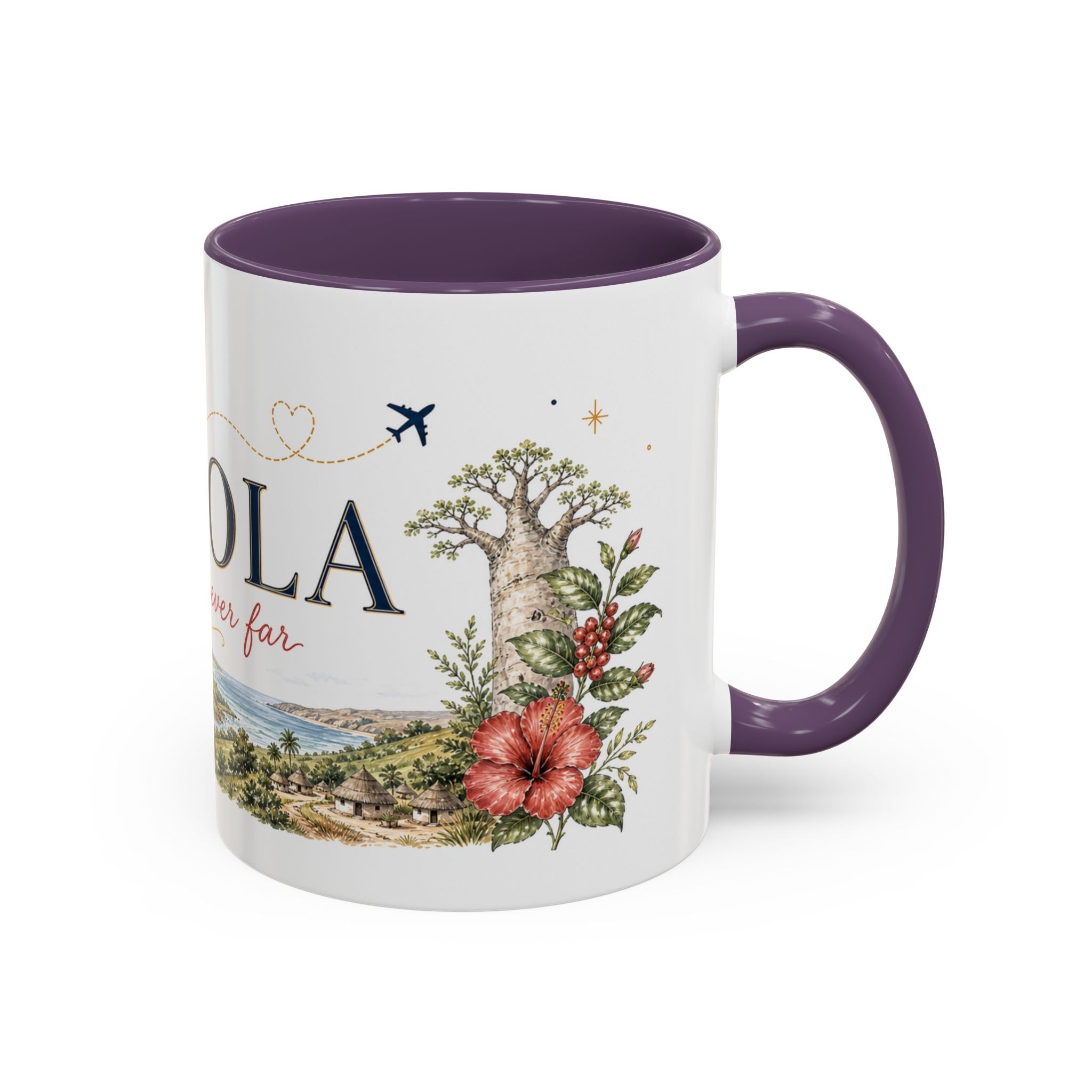 Angola Home Country Mug | Moving Away Gift | Long Distance Friendship | 11 oz 15 oz Accent Mug