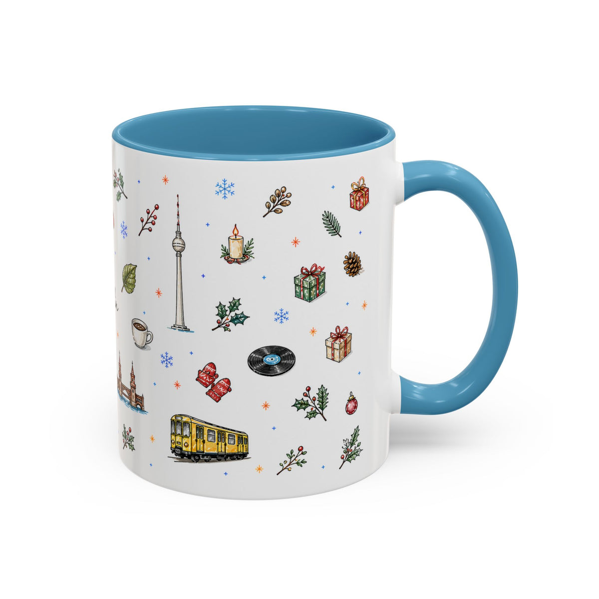 Berlin Christmas Mug | Watercolor City Souvenir, Travel Gift (11oz/15oz)