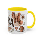 Petra Coffee Mug | Travel Destination Souvenir Gift | Accent Color Ceramic 11oz 15oz