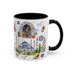 Istanbul Travel Mug | European City Souvenir Accent Coffee Mug | 11oz 15oz Ceramic Cup