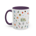 Miami Christmas Mug | Watercolor Art Deco City Souvenir (11oz/15oz)