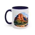 Zion National Park Coffee Mug | Solid Color Block Park Souvenir | 11oz 15oz Accent Mug
