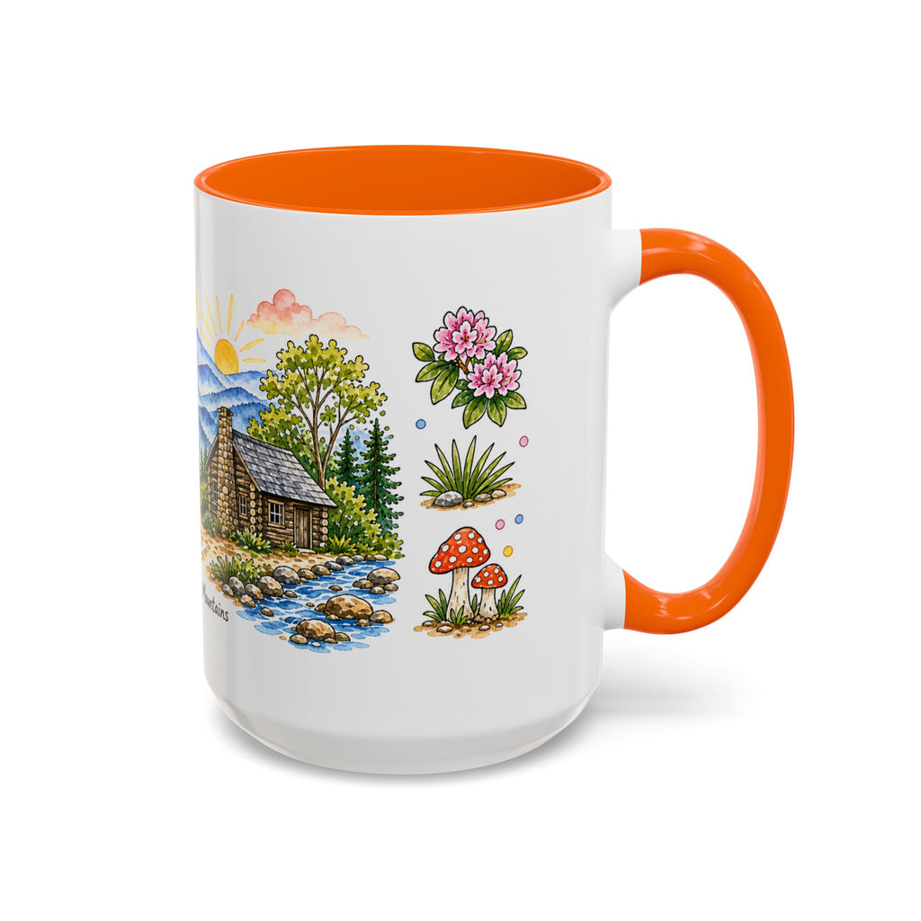 Great Smoky Mountains National Park Mug | US Travel Souvenir Accent Coffee Mug | 11oz 15oz Ceramic Cup