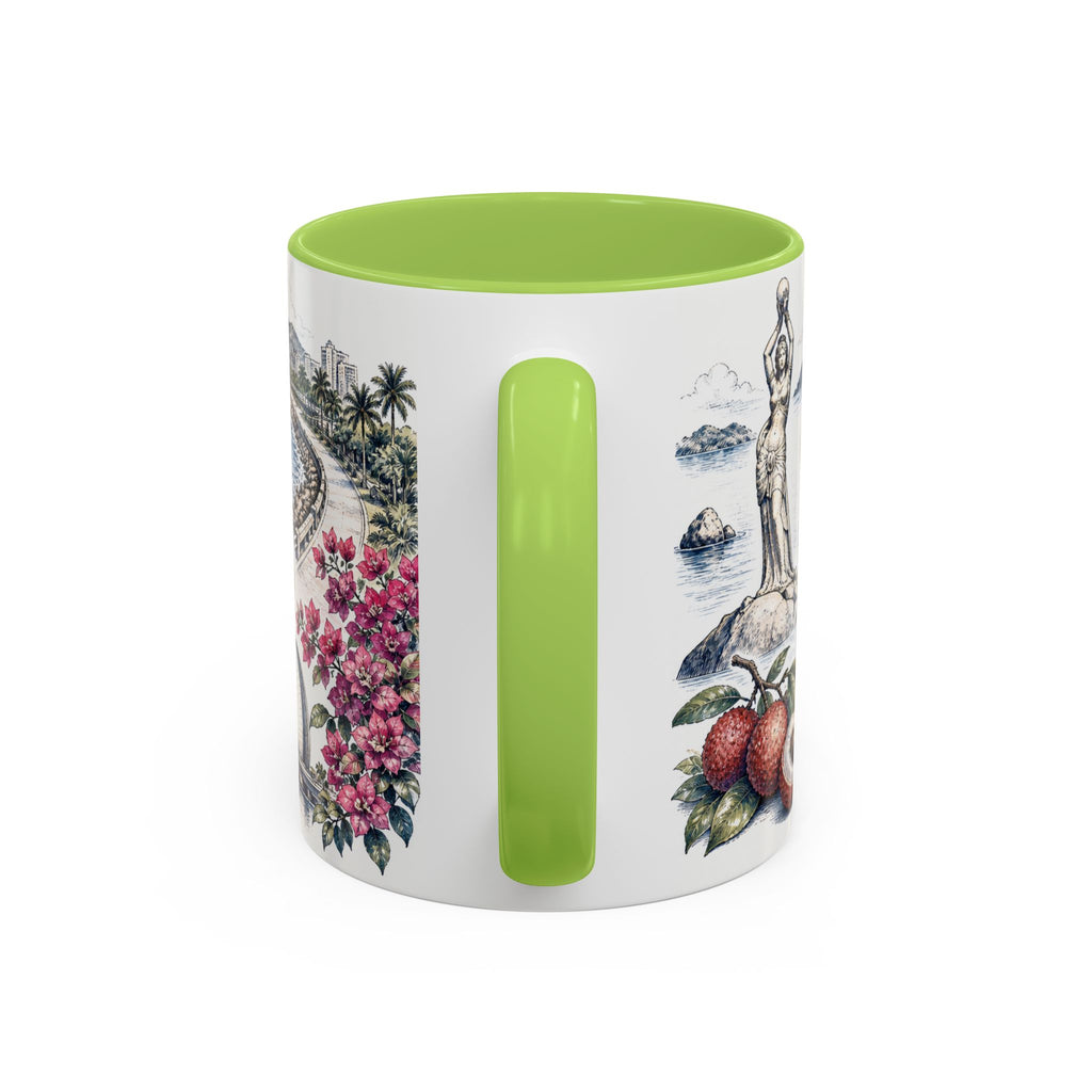 Zhuhai Coffee Mug | China Travel Souvenir | Vintage Illustrated City Gift | 11 oz 15 oz Accent Mug