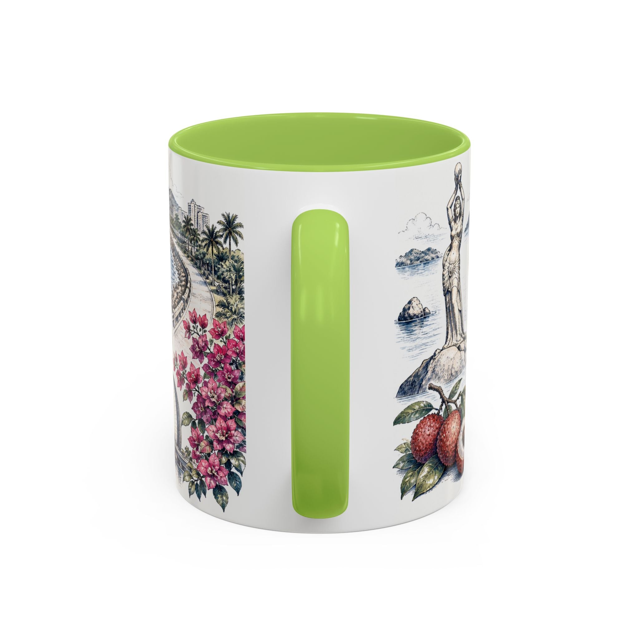 Zhuhai Coffee Mug | China Travel Souvenir | Vintage Illustrated City Gift | 11 oz 15 oz Accent Mug
