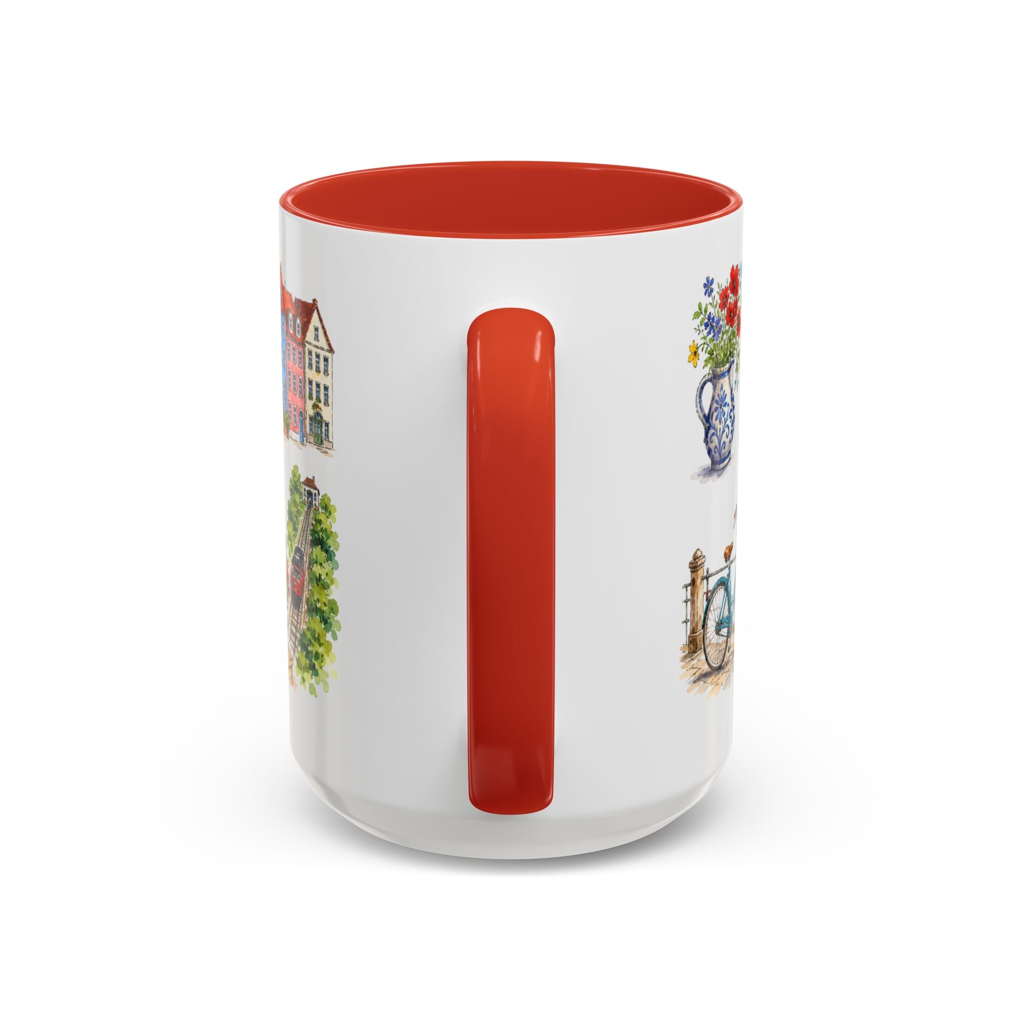 Heidelberg Illustrated Travel Mug | City Souvenir Accent Coffee Mug | 11oz 15oz Ceramic Cup