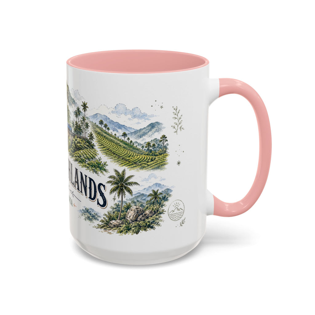 Ella Highlands Mug, Sri Lanka Travel Souvenir, Bucket List Gift, Accent Ceramic Coffee Mug 11oz 15oz