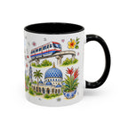 Kuala Lumpur Illustrated Travel Mug | City Souvenir Accent Coffee Mug | 11oz 15oz Ceramic Cup
