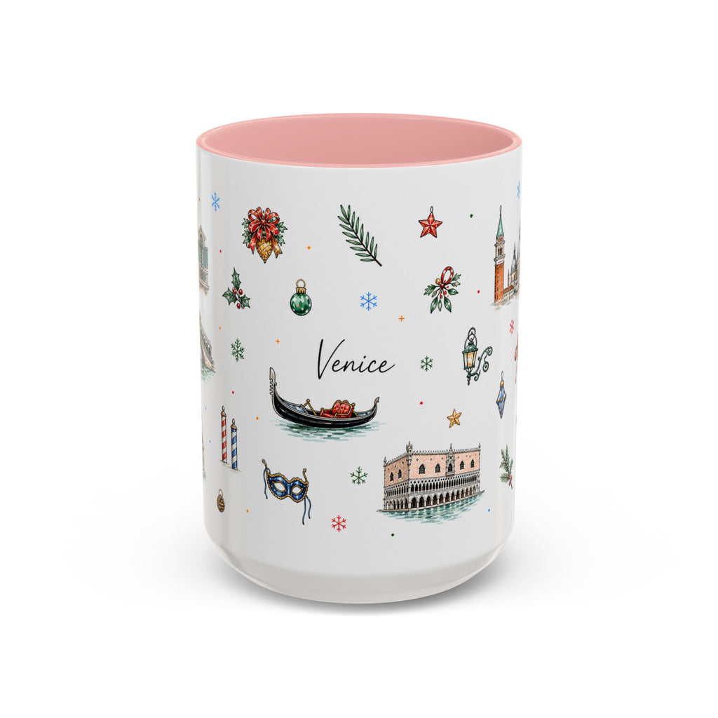 Venice Christmas Mug | Watercolor City Souvenir, Travel Memory Cup