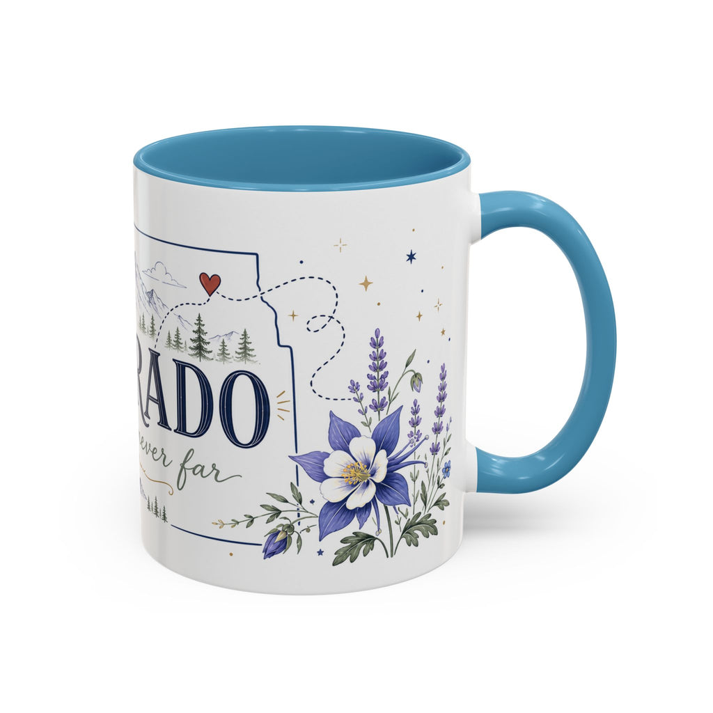 Colorado State Mug | Rocky Mountain Botanical Design | Moving Away Gift