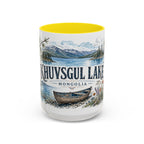 Khuvsgul Lake Mug, Mongolia Travel Souvenir, Bucket List Gift, Accent Ceramic Coffee Mug 11oz 15oz