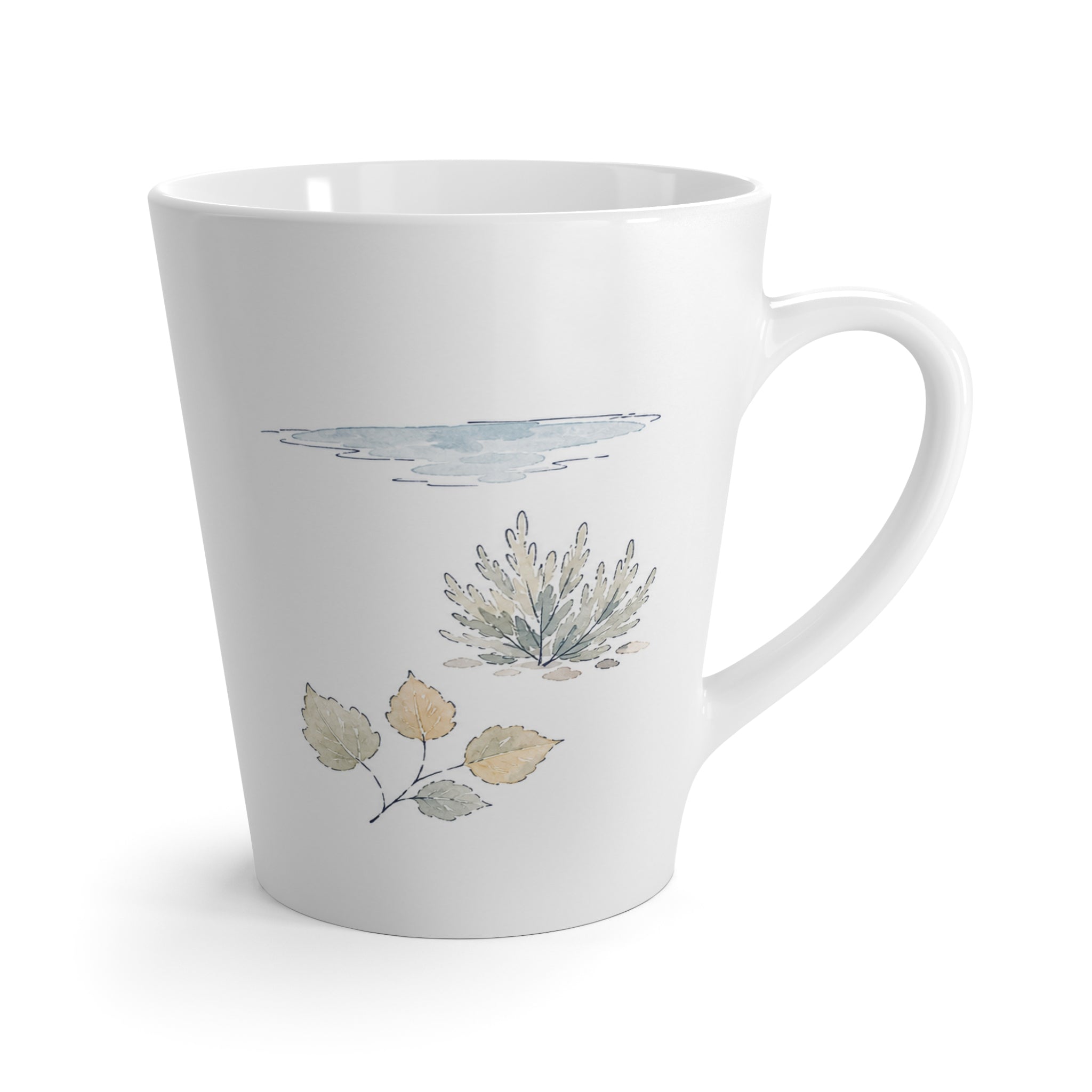 Grand Teton National Park Latte Mug | Pastel Watercolor Nature Coffee Cup | 12 oz Travel Souvenir Gift