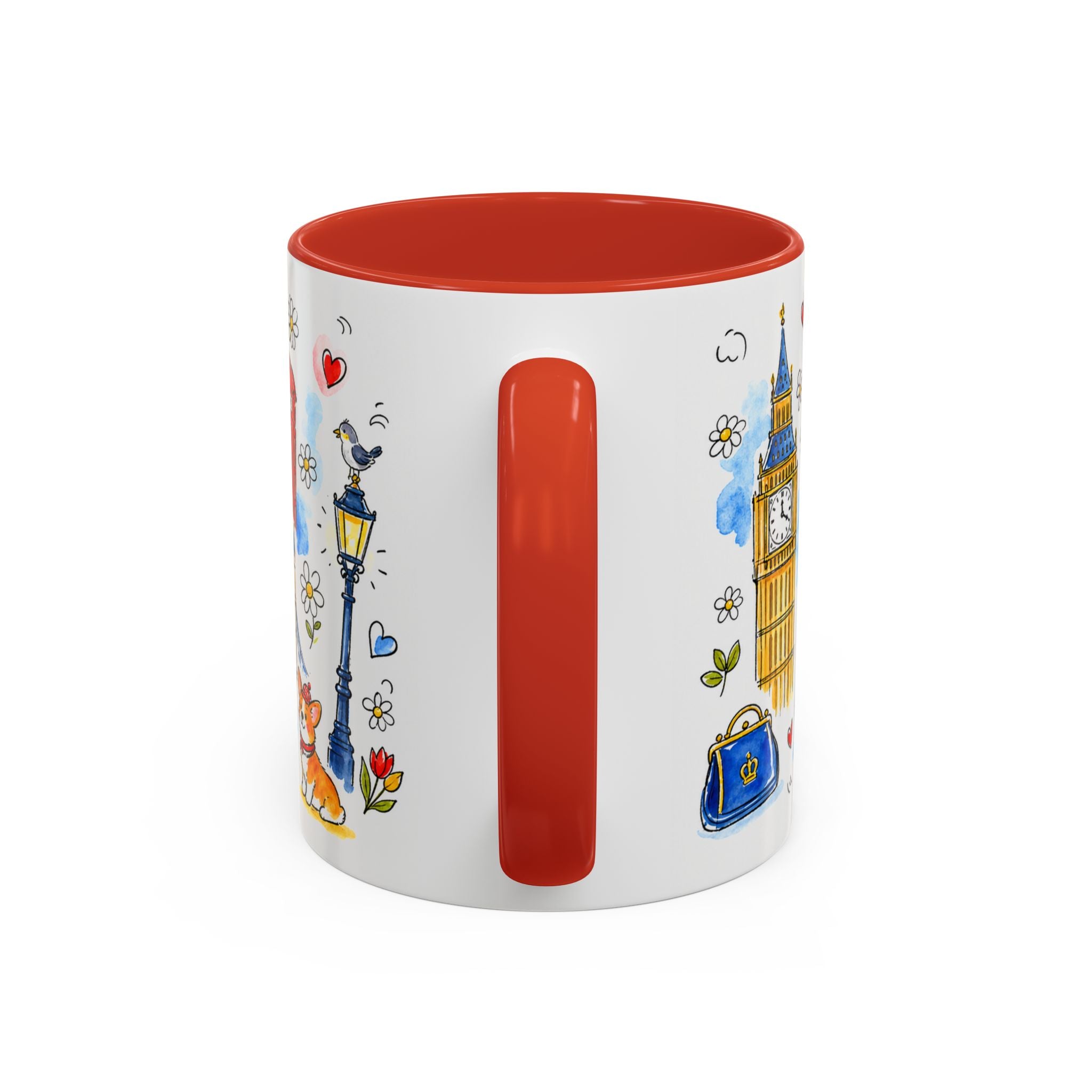 London Travel Mug | European City Souvenir Accent Coffee Mug | 11oz 15oz Ceramic Cup