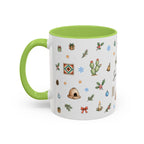 Santa Fe Christmas Mug | Watercolor City Souvenir | Ceramic Coffee Cup (11oz 15oz)