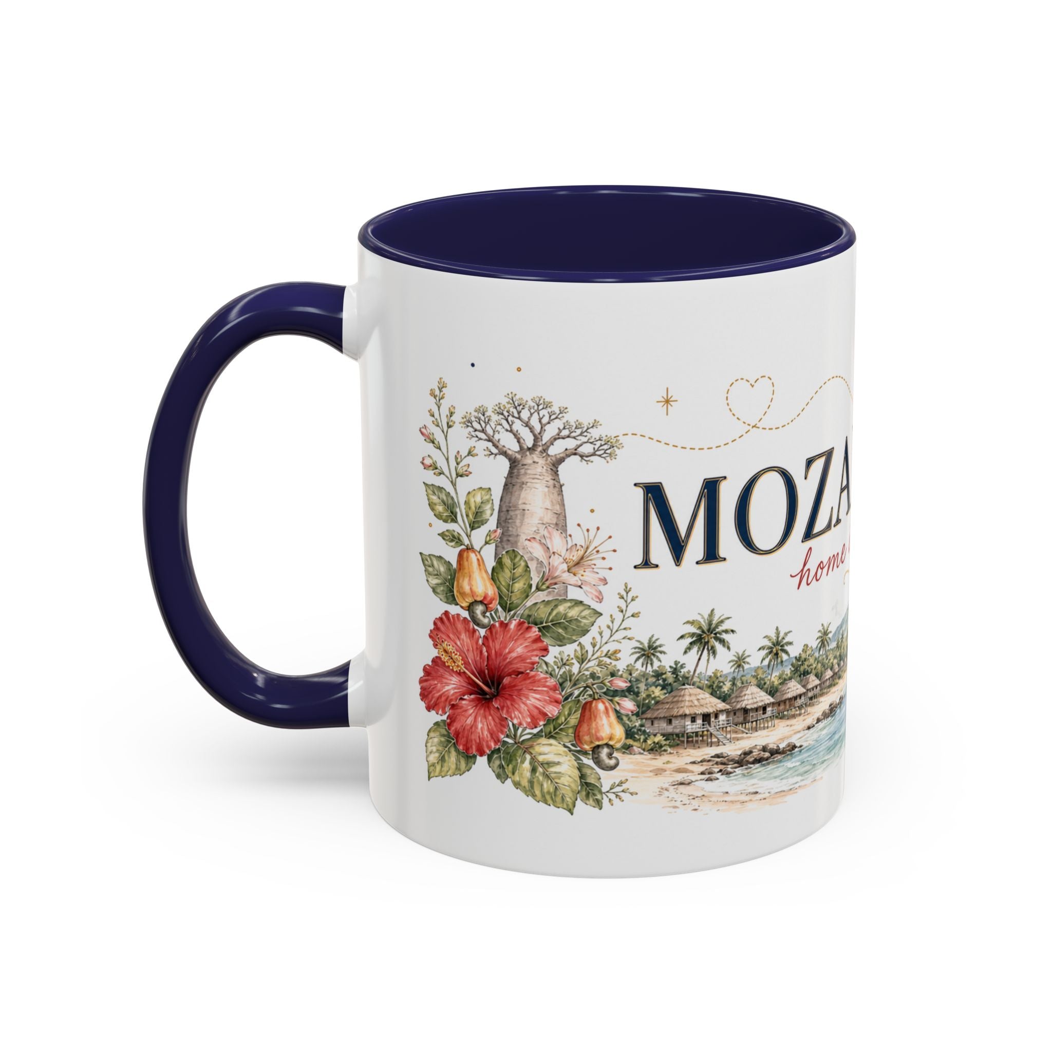 Mozambique Home Country Mug | Moving Away Gift | Long Distance Friendship | 11 oz 15 oz Accent Mug