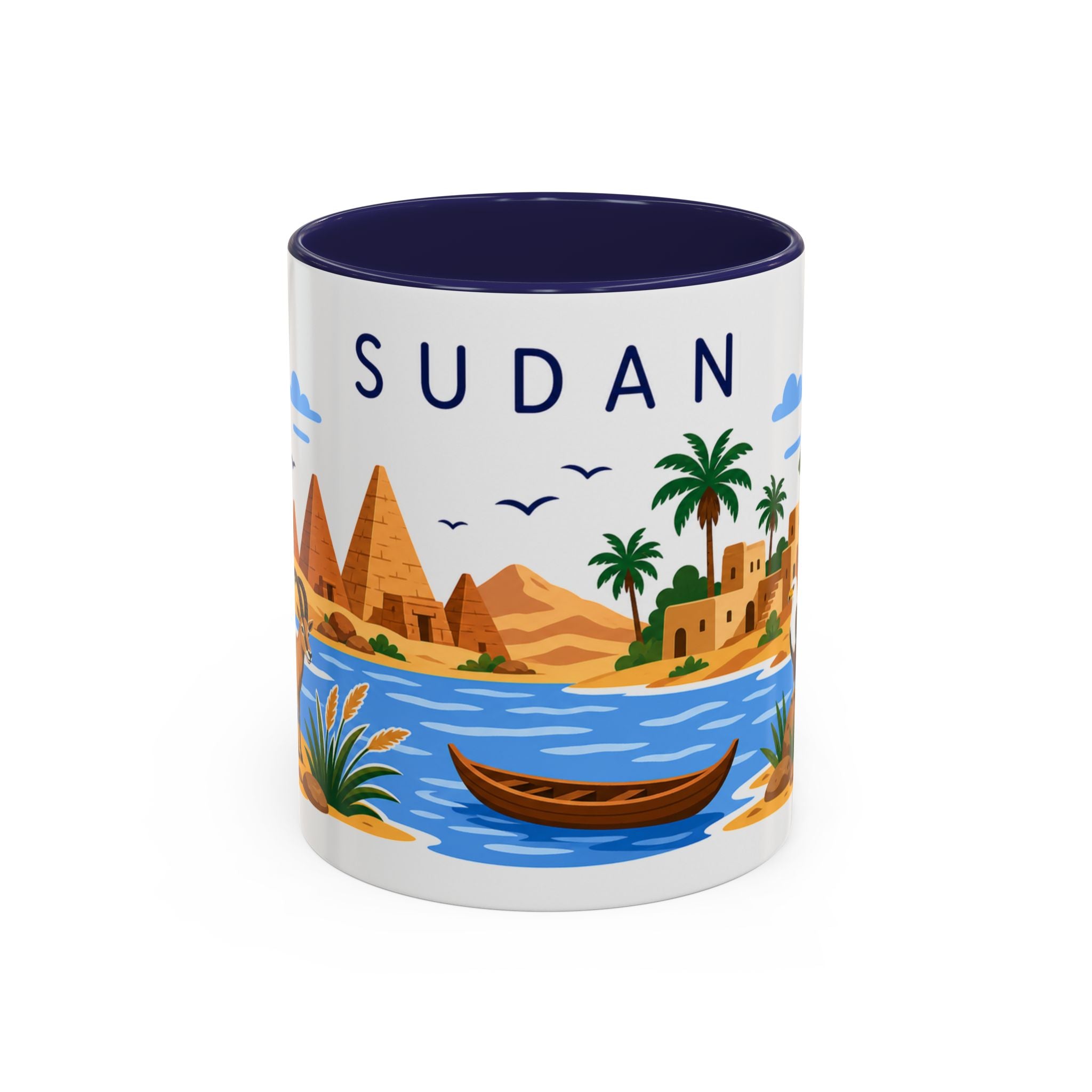 Sudan Home Country Mug | Moving Away Gift | Long Distance Friendship | 11 oz 15 oz Accent Mug