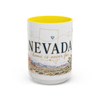 Nevada Home State Mug | Moving Away, Long Distance Friendship Gift | 11oz 15oz Accent Mug