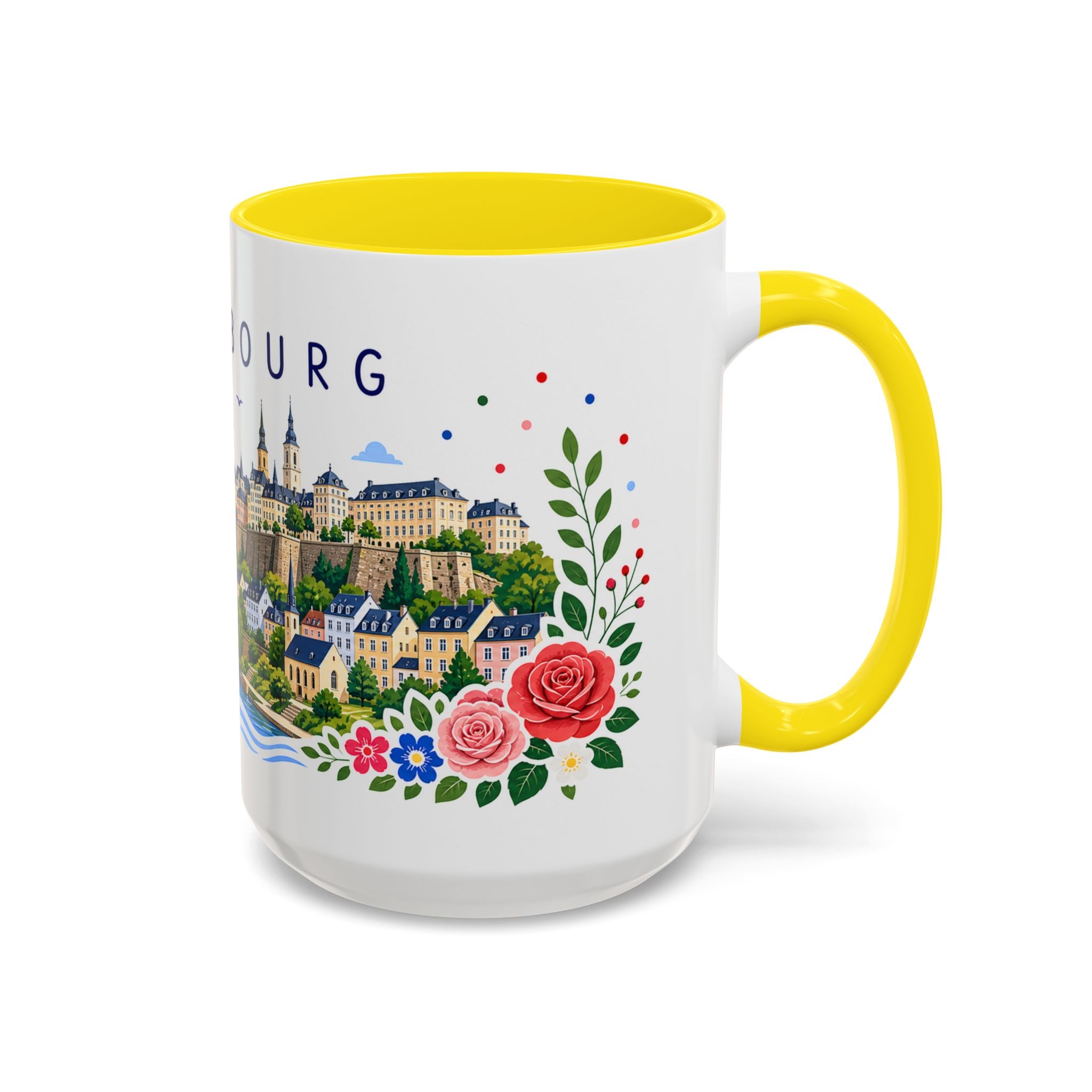 Luxembourg Coffee Mug | Travel Souvenir Accent Mug | Place Gift Ceramic Cup 11oz 15oz