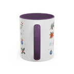 Woodland Christmas Mug | Deer Bird Watercolor Holiday Gift | Accent Cup 11oz 15oz