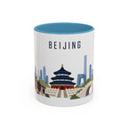 Beijing Coffee Mug | China Travel Souvenir | Porcelain Decal City Gift | 11oz 15oz Accent Mug