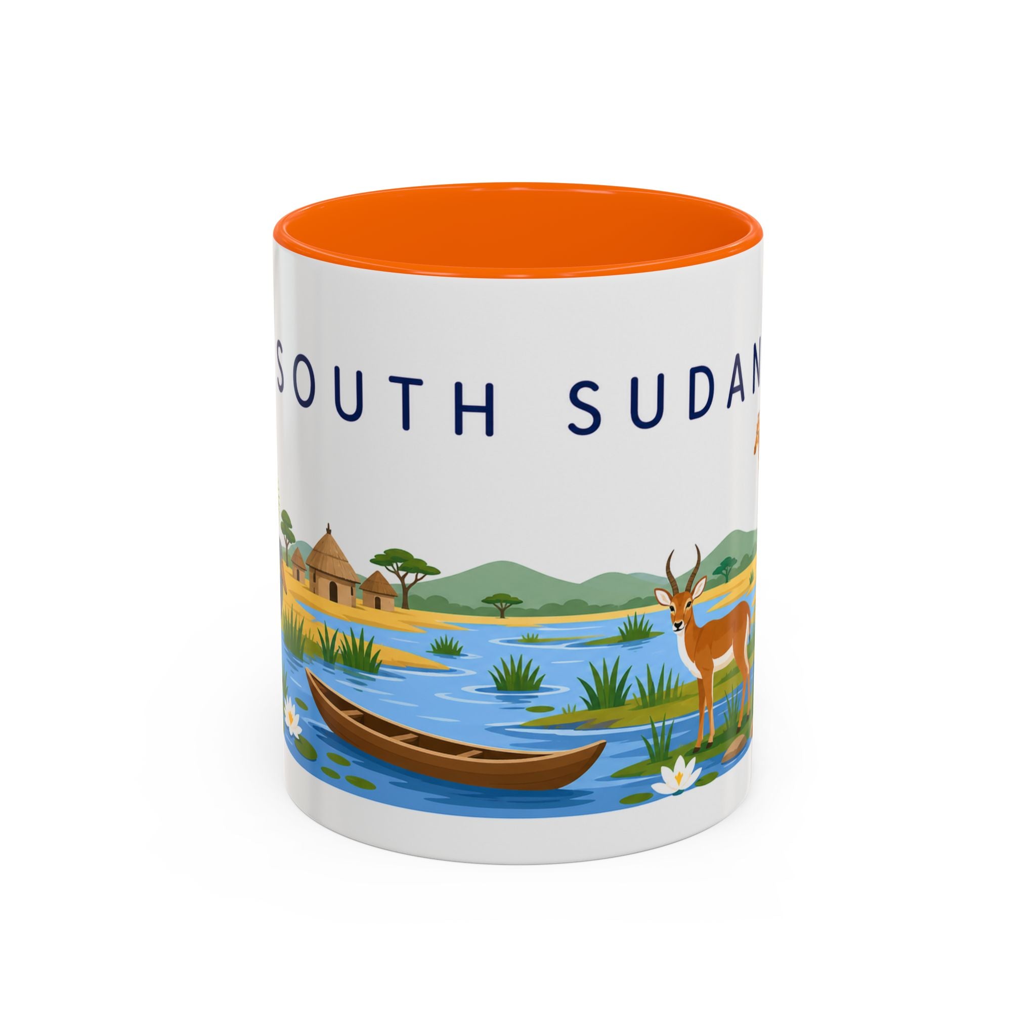 South Sudan Coffee Mug | Travel Souvenir Accent Mug | Country Gift Ceramic Cup 11oz 15oz
