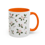 Massachusetts Mayflower Mug, State Flower Floral Coffee Cup, 11oz Botanical Gift