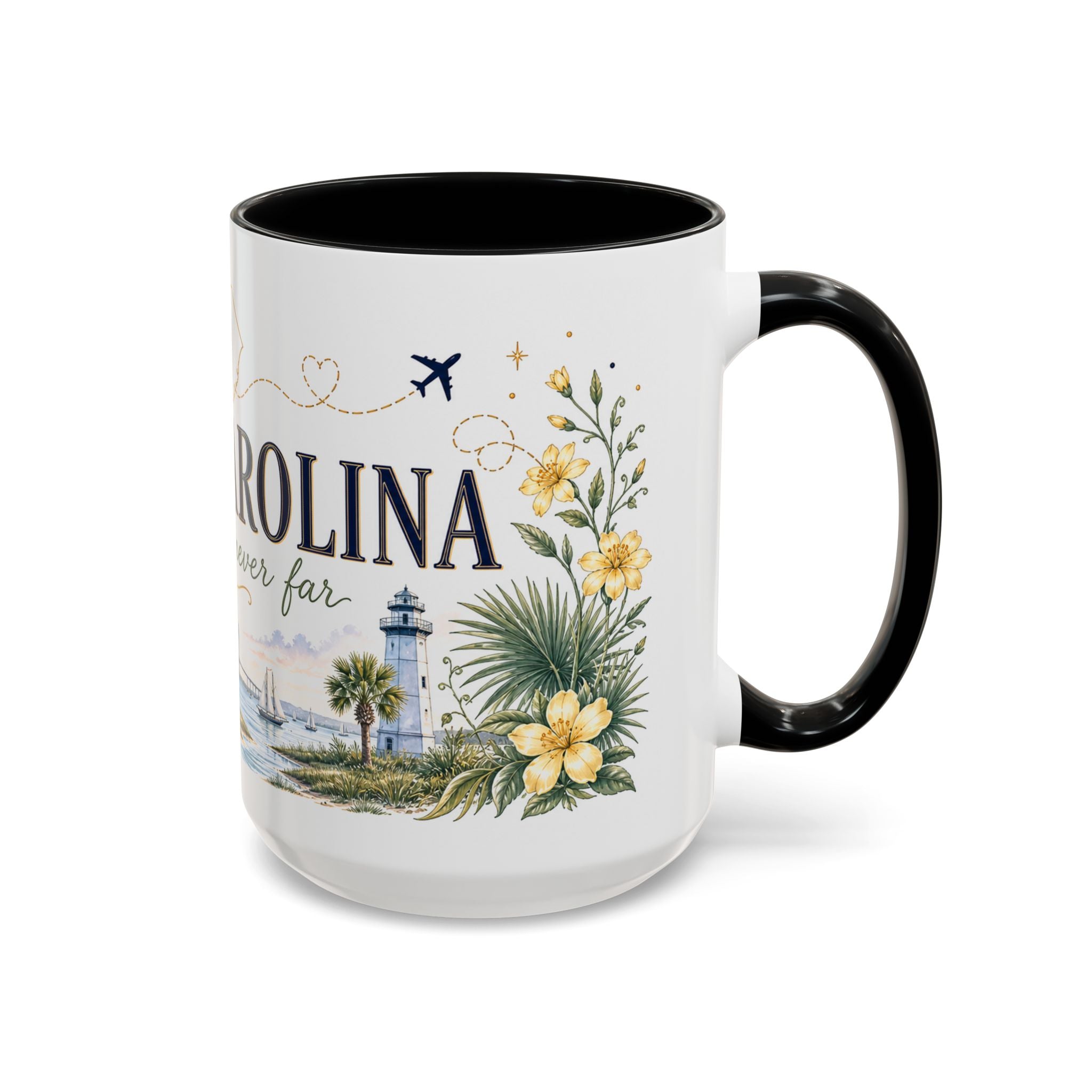 South Carolina State Mug | Botanical Map Accent Cup (11oz 15oz)