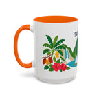 Saint Lucia Coffee Mug | Travel Souvenir Accent Mug | Country Gift Ceramic Cup 11oz 15oz