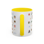 Boston Christmas Mug | Watercolor Travel Souvenir | Holiday Gift | Accent Ceramic Coffee Cup 11oz 15oz