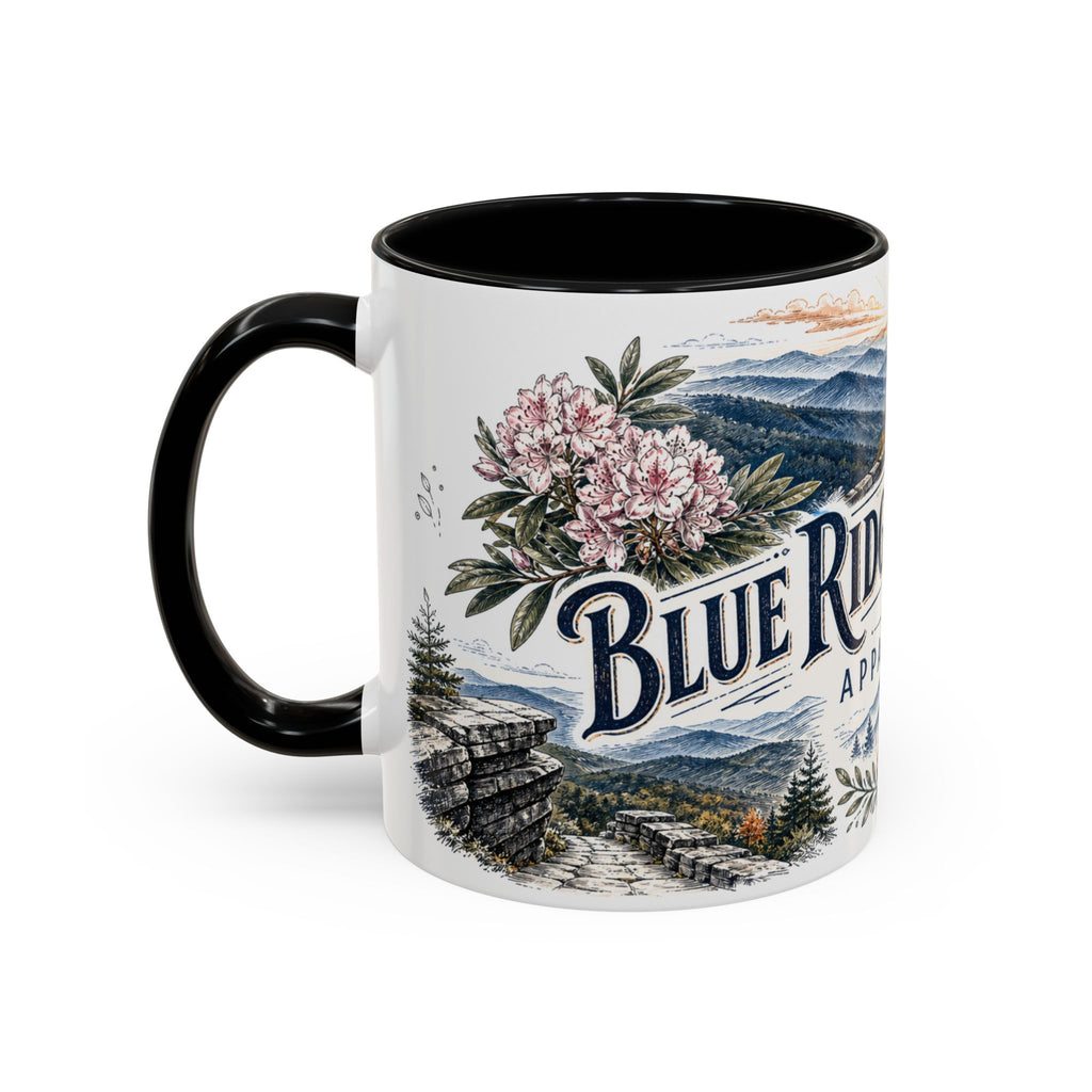 Blue Ridge Parkway Mug, Appalachia Travel Souvenir, Bucket List Gift, Accent Ceramic Coffee Mug 11oz 15oz