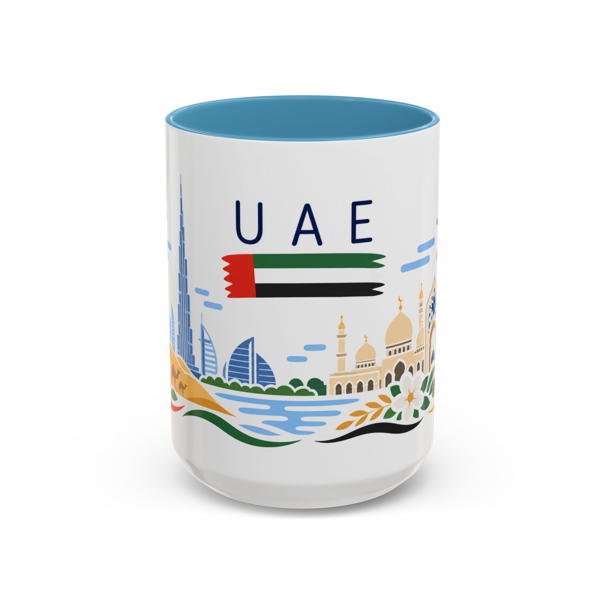 United Arab Emirates Coffee Mug | Travel Souvenir Accent Mug | Country Gift Ceramic Cup 11oz 15oz