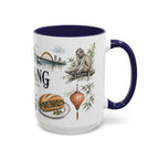 Da Nang Coffee Mug | Vietnam Travel Souvenir | Vintage Illustrated City Gift | 11 oz 15 oz Accent Mug