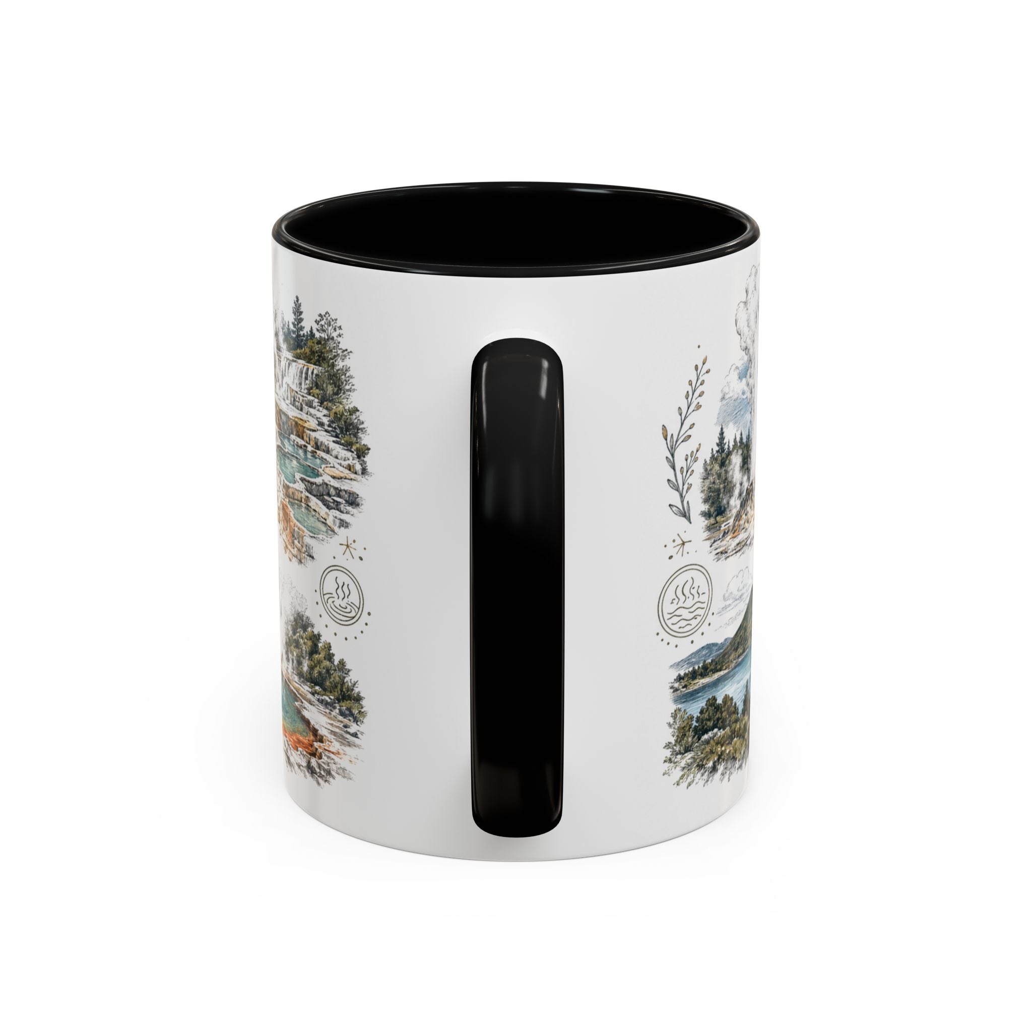 Rotorua Geothermal Mug, New Zealand Travel Souvenir, Bucket List Gift, Accent Ceramic Coffee Mug 11oz 15oz