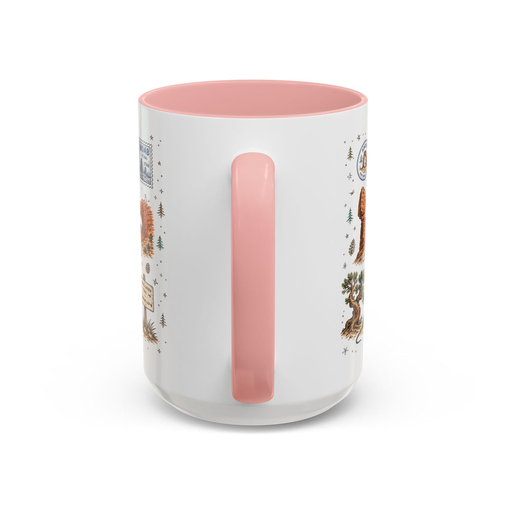 Arches Coffee Mug | National Park Hiking Utah Gift | Accent Color Ceramic 11oz 15oz