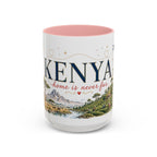 Kenya Home Country Mug | Moving Away Gift | Long Distance Friendship | 11 oz 15 oz Accent Mug