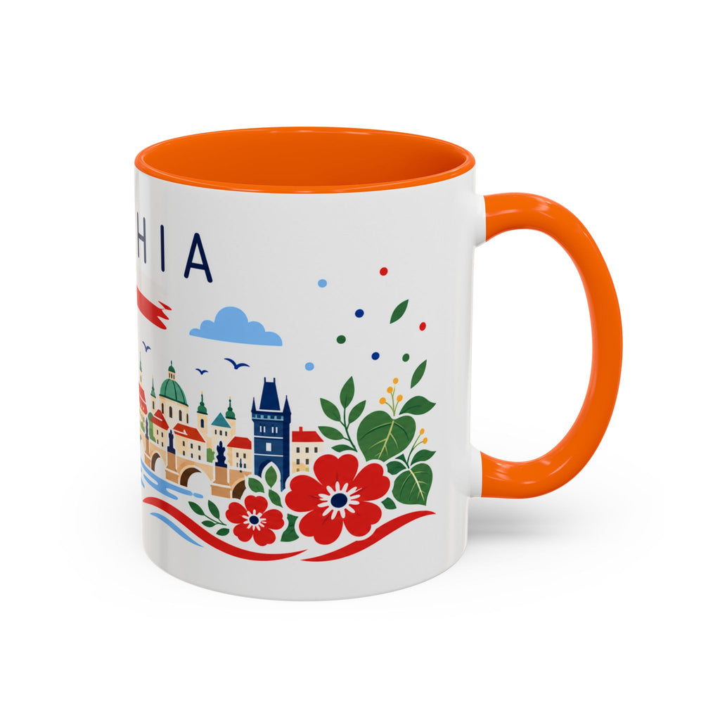 Czechia Coffee Mug | Travel Souvenir Accent Mug | Country Gift Ceramic Cup 11oz 15oz