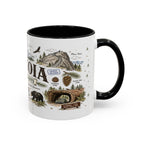 Sequoia Coffee Mug | National Park Hiking California Gift | Accent Color Ceramic 11oz 15oz