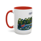 French Guiana Coffee Mug | Travel Souvenir Accent Mug | Country Gift Ceramic Cup 11oz 15oz
