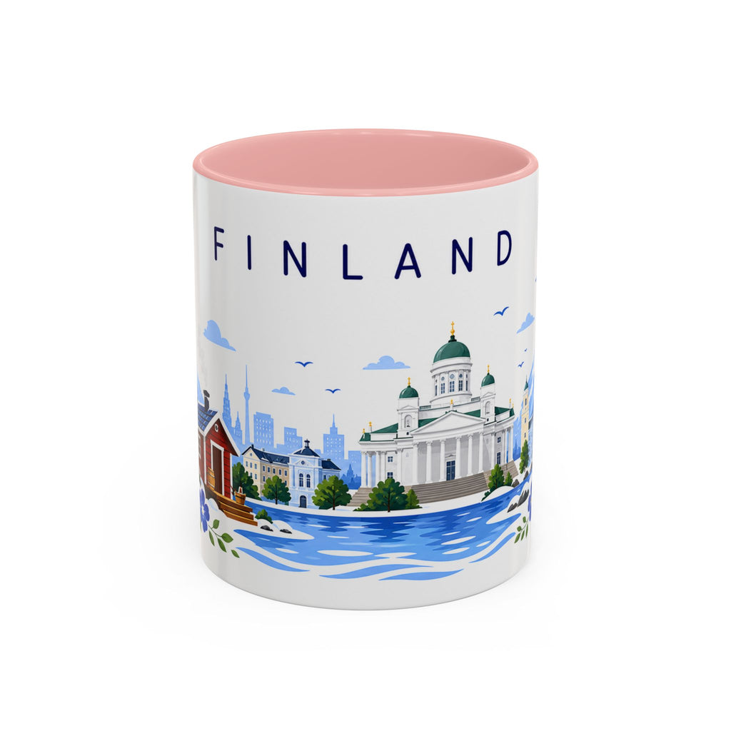 Finland Coffee Mug | Travel Souvenir Accent Mug | Place Gift Ceramic Cup 11oz 15oz