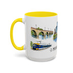 Minneapolis Illustrated Travel Mug | City Souvenir Accent Coffee Mug | 11oz 15oz Ceramic Cup