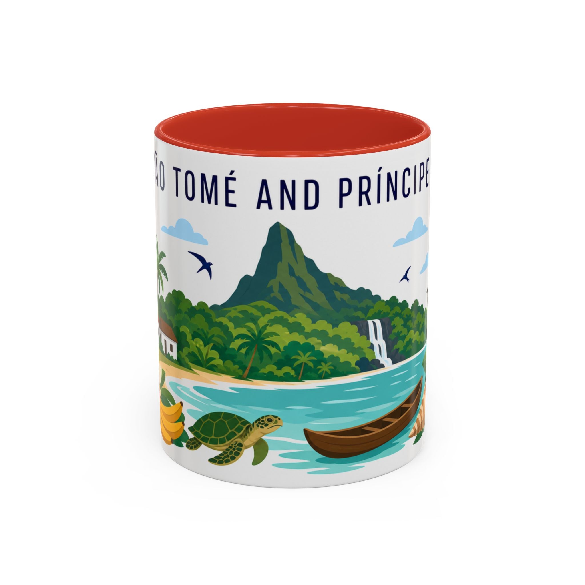 São Tomé and Príncipe Coffee Mug | Travel Souvenir Accent Mug | Country Gift Ceramic Cup 11oz 15oz