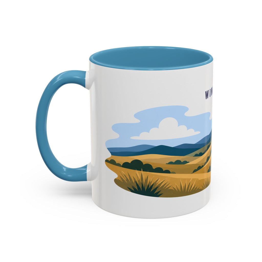 Wind Cave National Park Coffee Mug | Solid Color Block Park Souvenir | 11oz 15oz Accent Mug