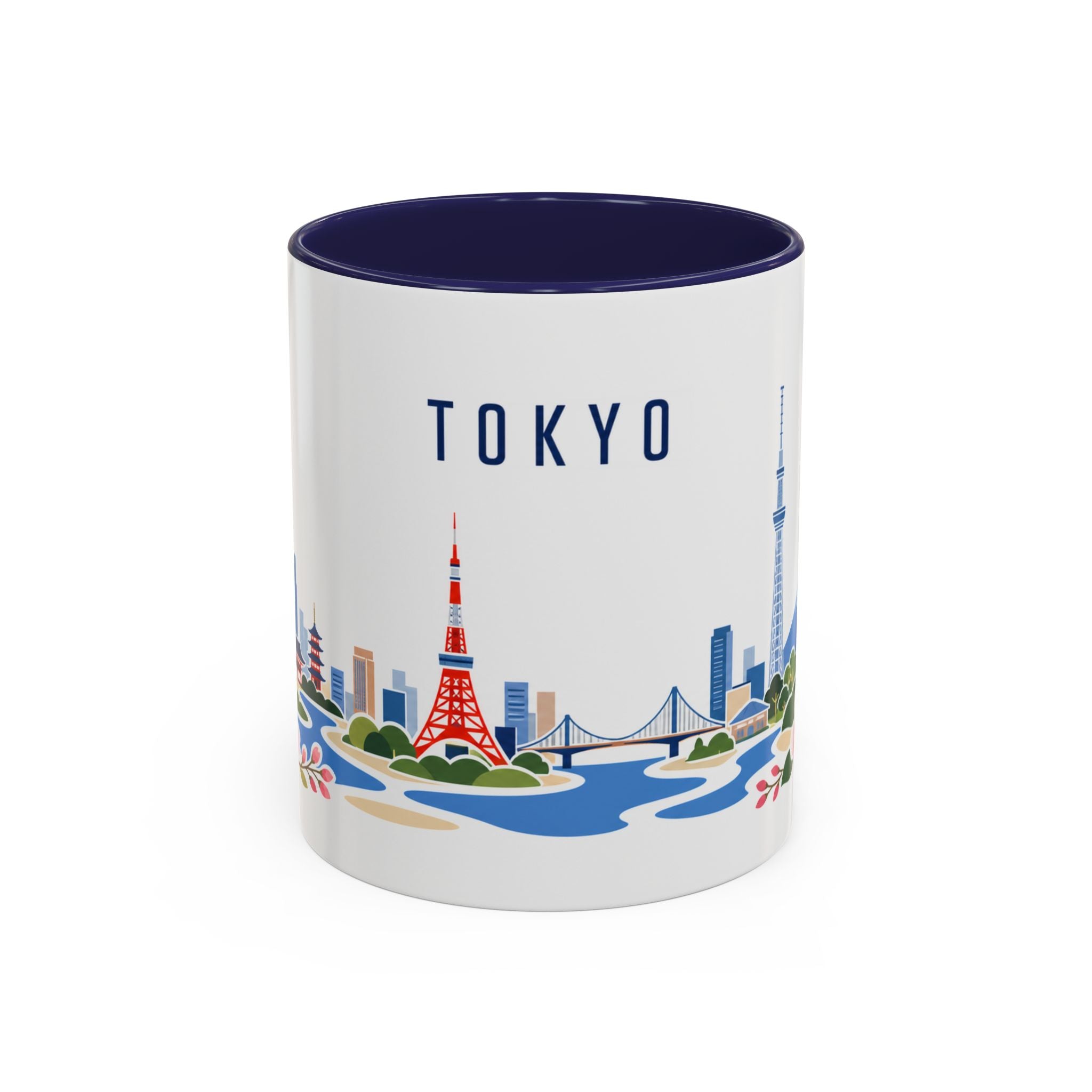 Tokyo Coffee Mug | Japan Travel Souvenir | Porcelain Decal City Gift | 11oz 15oz Accent Mug