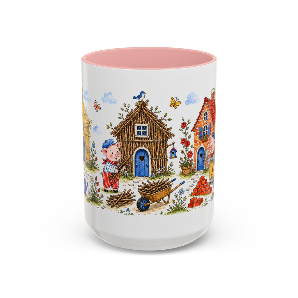 Three Little Pigs Mug | Storybook Fairy Tale Accent Coffee Mug | EveryLegend