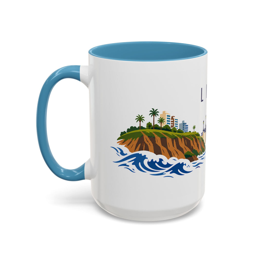 Lima Coffee Mug | Peru Travel Souvenir | Porcelain Decal City Gift | 11oz 15oz Accent Mug