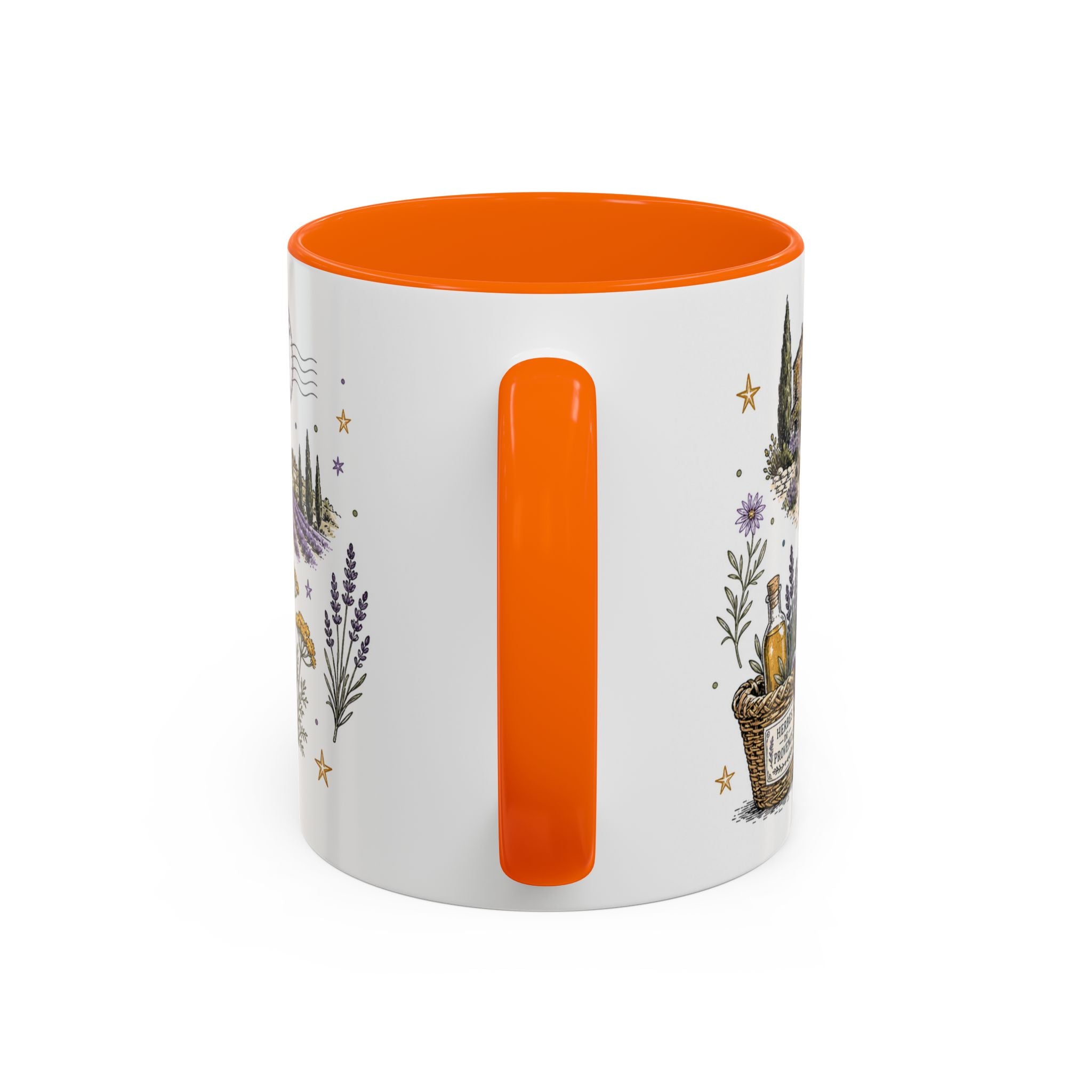 Provence Coffee Mug | Travel Destination Souvenir Gift | Accent Color Ceramic 11oz 15oz