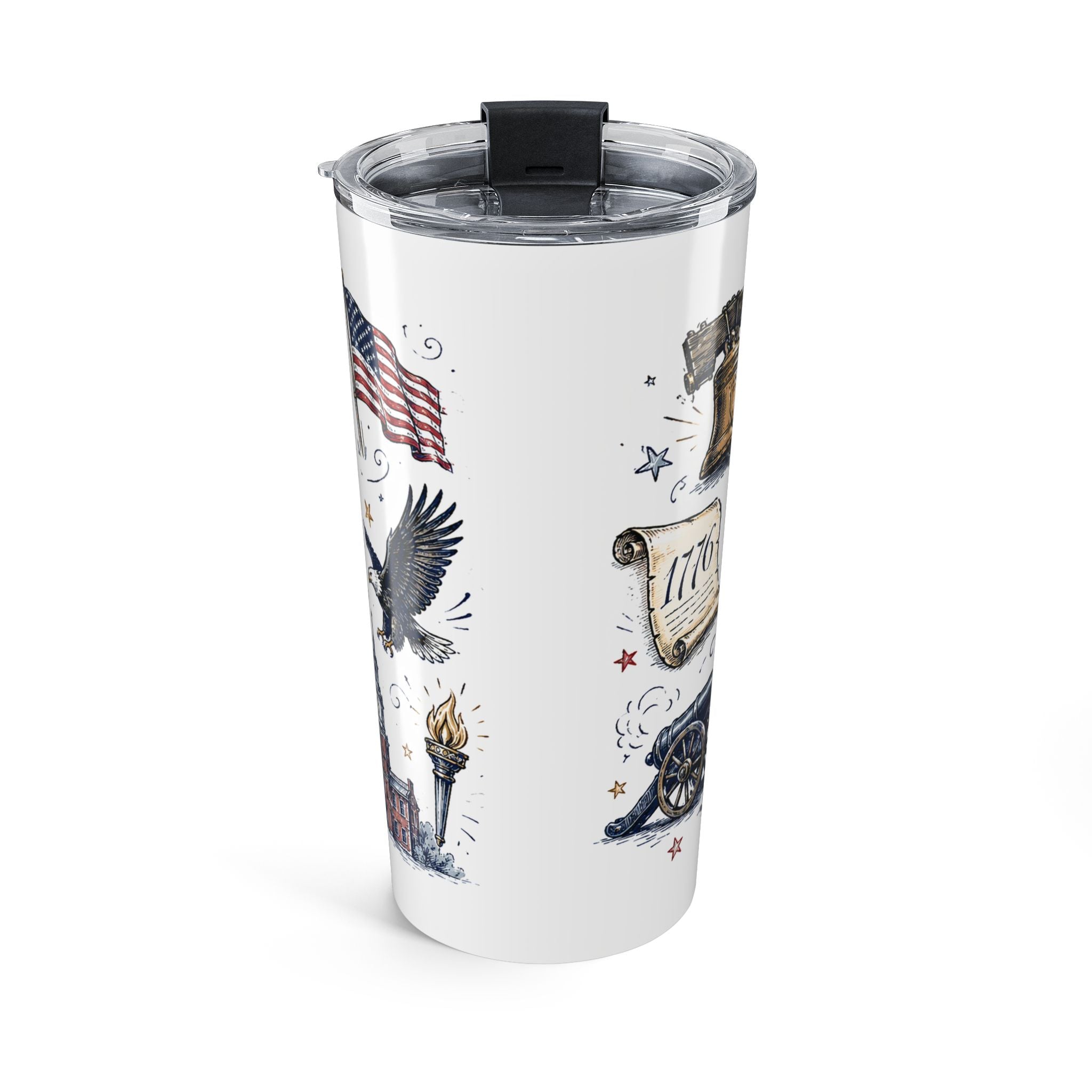 America 250 20oz Tumbler | 1776-2026 Patriotic 4th of July Gift | Insulated Stainless Steel Travel Cup