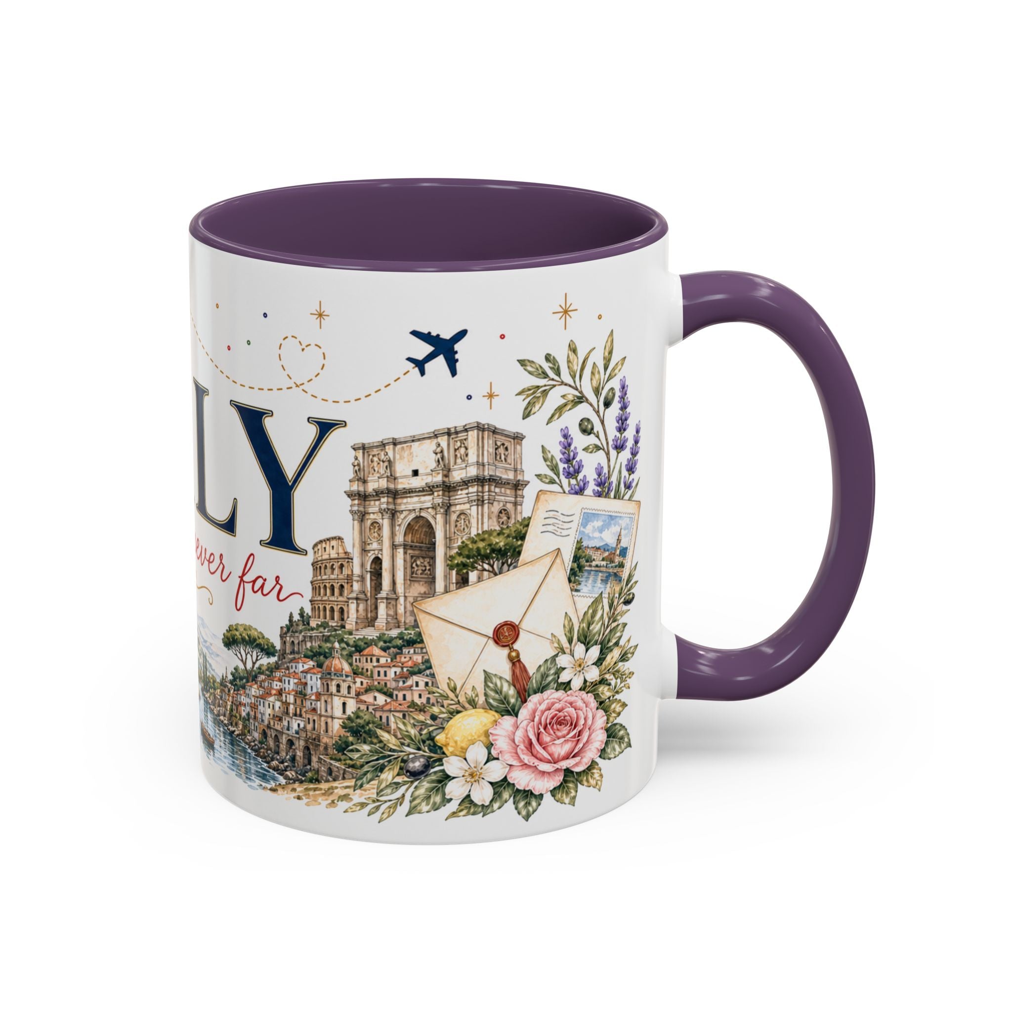 Italy Home Country Mug | Moving Away Gift | Long Distance Friendship | 11 oz 15 oz Accent Mug