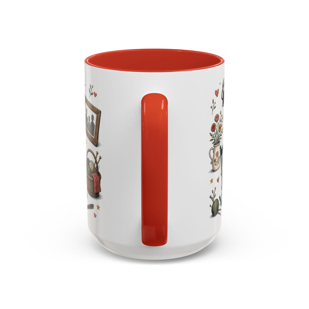Best Grandparents Ever Coffee Mug | Gift From Grandkids | Accent Color Ceramic 11oz 15oz